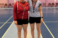 Women's Doubles Runners Up: Carla-Louise MacKenzie (Netherlee) & Ella Haime (Eaglesham)
