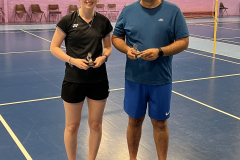 Balloted Mixed Doubles Consolation Winners: Ella Haime (Eaglesham) & Prasana Venkatessan (Newton Mearns)