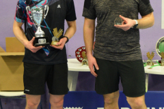 Men's singles champion and runner up
