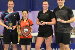 Mixed doubles champions and runners up