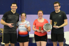 Balloted mixed doubles runners up and champions
