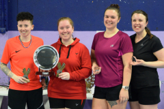 Women's doubles champions and runners up