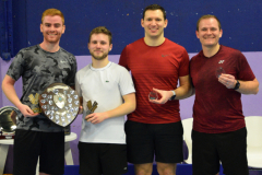 Men's doubles champions and runners up